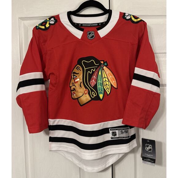 New NHL AUTHENTIC BLACK HAWKS JERSEY SIZE Small Unisex - Picture 1 of 10